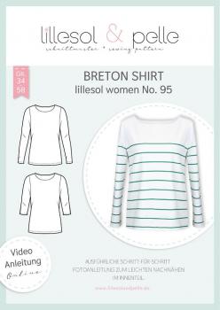 Papierschnittmuster lillesol women No. 95 Breton Shirt